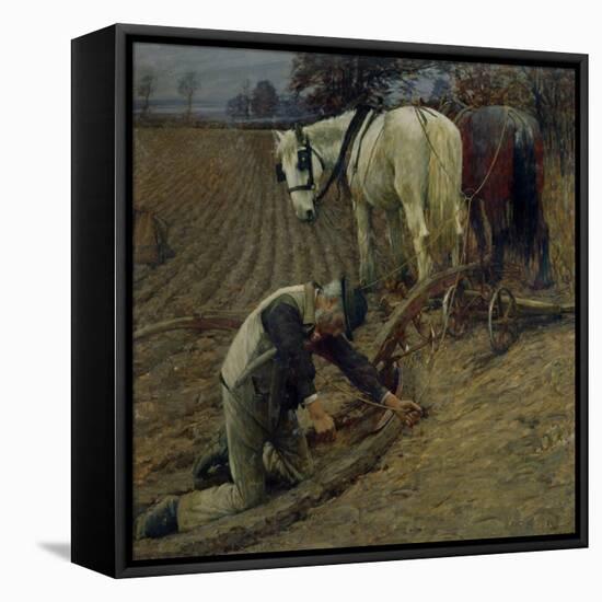 The Last Furrow, 1895-Henry Herbert La Thangue-Framed Premier Image Canvas