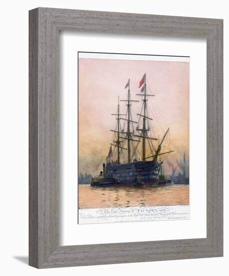 The Last Journey of Hms Victory-null-Framed Giclee Print