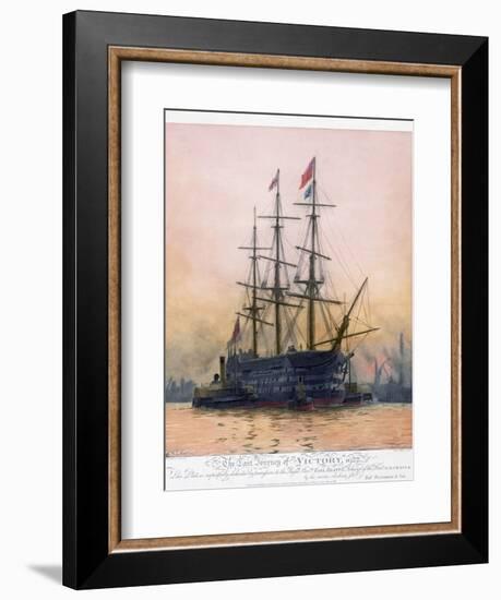 The Last Journey of Hms Victory-null-Framed Giclee Print