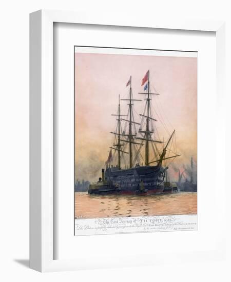 The Last Journey of Hms Victory-null-Framed Giclee Print