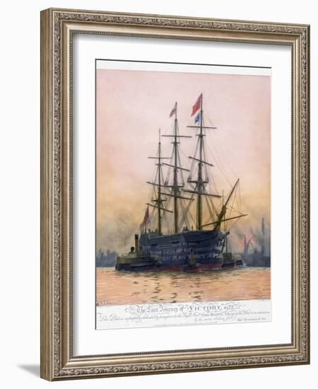 The Last Journey of Hms Victory-null-Framed Giclee Print