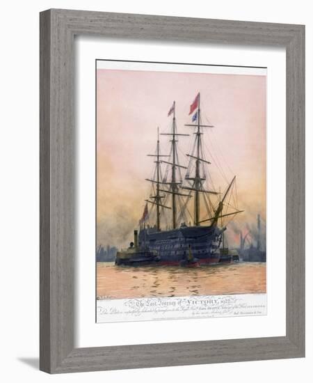 The Last Journey of Hms Victory-null-Framed Giclee Print