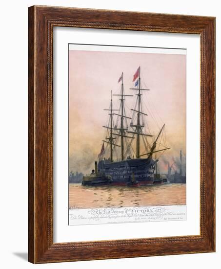 The Last Journey of Hms Victory-null-Framed Giclee Print