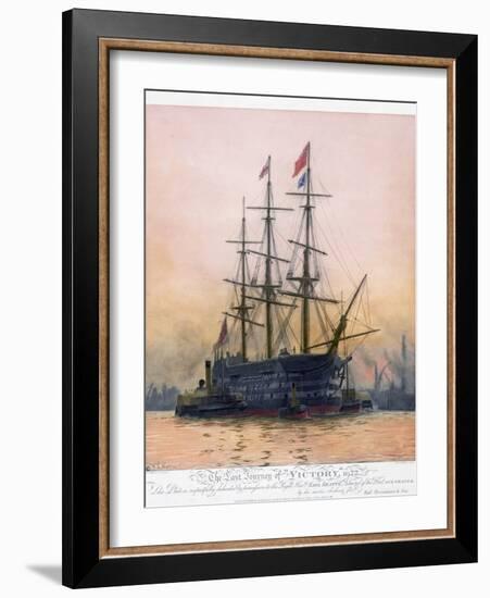 The Last Journey of Hms Victory-null-Framed Giclee Print