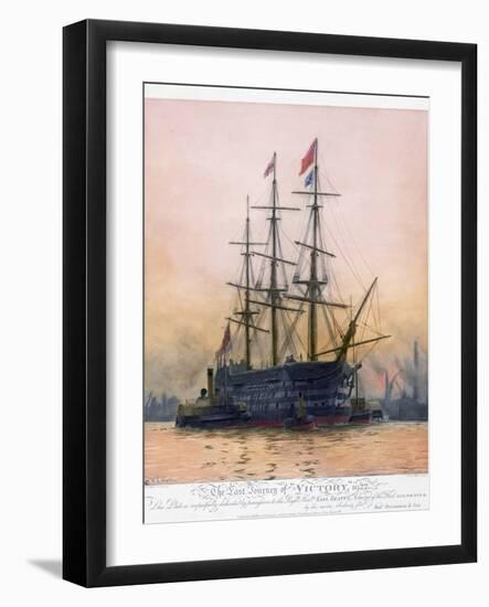 The Last Journey of Hms Victory-null-Framed Giclee Print