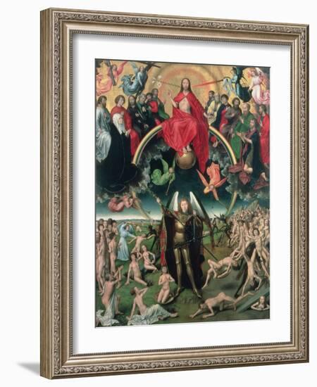 The Last Judgement, 1473 (Central Panel)-Hans Memling-Framed Giclee Print