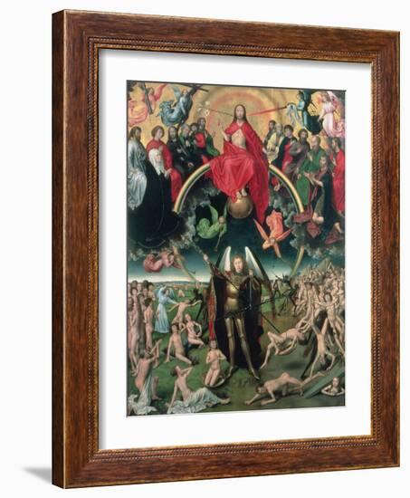 The Last Judgement, 1473 (Central Panel)-Hans Memling-Framed Giclee Print