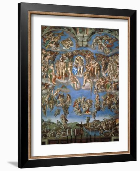 The Last Judgement, 1534-41-Michelangelo Buonarroti-Framed Giclee Print