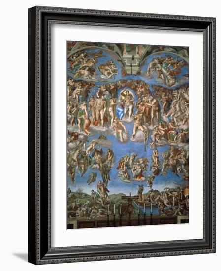 The Last Judgement, 1534-41-Michelangelo Buonarroti-Framed Giclee Print