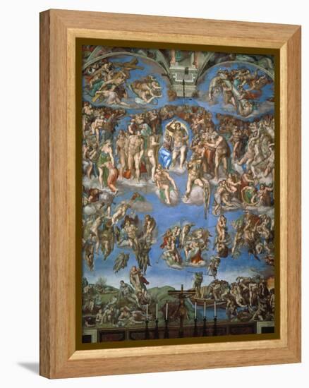 The Last Judgement, 1534-41-Michelangelo Buonarroti-Framed Premier Image Canvas