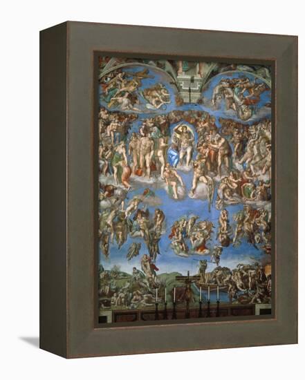 The Last Judgement, 1534-41-Michelangelo Buonarroti-Framed Premier Image Canvas