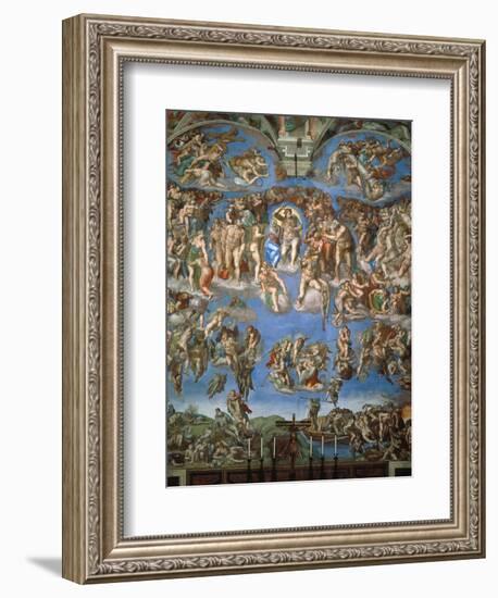 The Last Judgement, 1534-41-Michelangelo Buonarroti-Framed Giclee Print