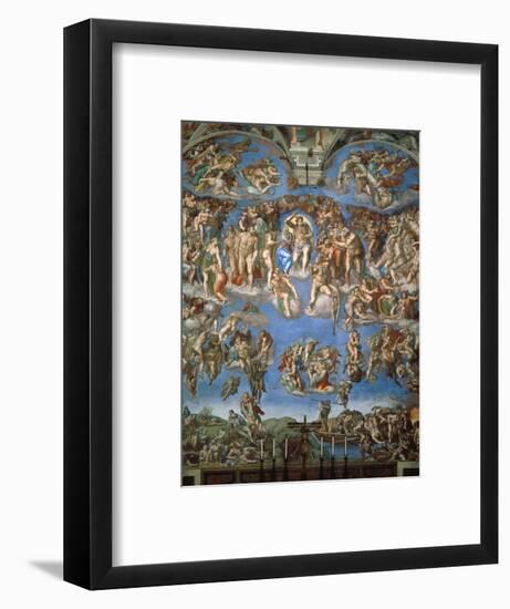 The Last Judgement, 1534-41-Michelangelo Buonarroti-Framed Giclee Print