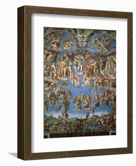 The Last Judgement, 1534-41-Michelangelo Buonarroti-Framed Giclee Print