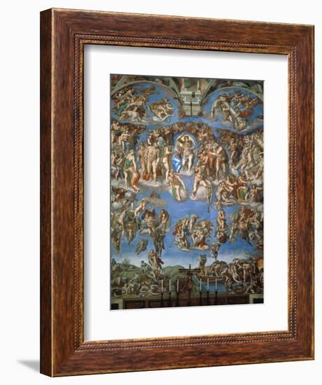 The Last Judgement, 1534-41-Michelangelo Buonarroti-Framed Giclee Print