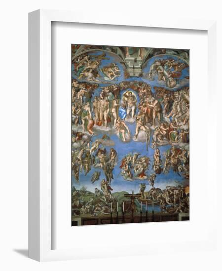 The Last Judgement, 1534-41-Michelangelo Buonarroti-Framed Giclee Print