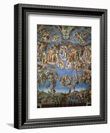 The Last Judgement, 1534-41-Michelangelo Buonarroti-Framed Giclee Print