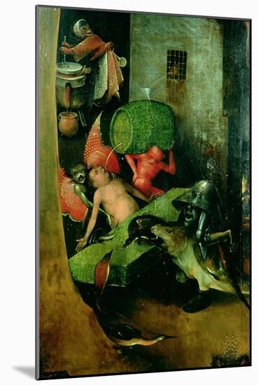 The Last Judgement (Altarpiece): Detail of the Cask-Hieronymus Bosch-Mounted Giclee Print