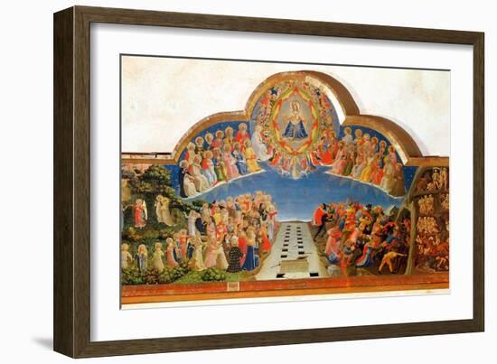 The Last Judgement, Altarpiece from Santa Maria Degli Angioli, circa 1431-Fra Angelico-Framed Giclee Print