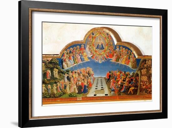 The Last Judgement, Altarpiece from Santa Maria Degli Angioli, circa 1431-Fra Angelico-Framed Giclee Print