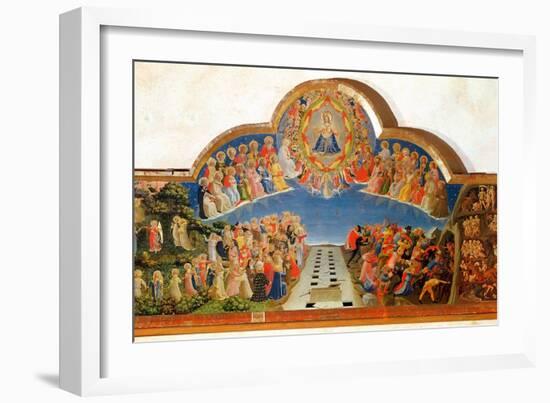 The Last Judgement, Altarpiece from Santa Maria Degli Angioli, circa 1431-Fra Angelico-Framed Giclee Print