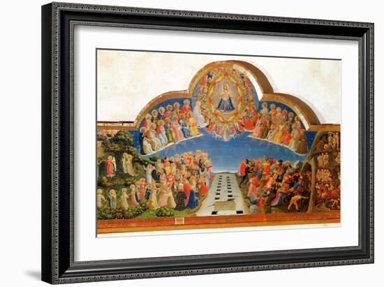 The Last Judgement, Altarpiece from Santa Maria Degli Angioli, circa 1431-Fra Angelico-Framed Giclee Print