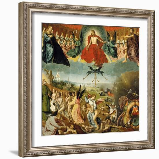 The Last Judgement, C.1525 (Oil on Oak Panel)-Jan II Provost-Framed Giclee Print