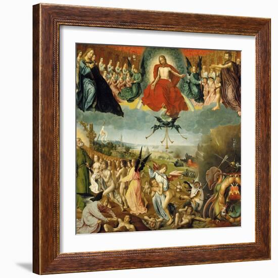 The Last Judgement, C.1525 (Oil on Oak Panel)-Jan II Provost-Framed Giclee Print