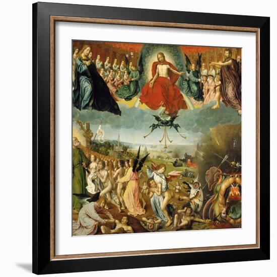 The Last Judgement, C.1525 (Oil on Oak Panel)-Jan II Provost-Framed Giclee Print