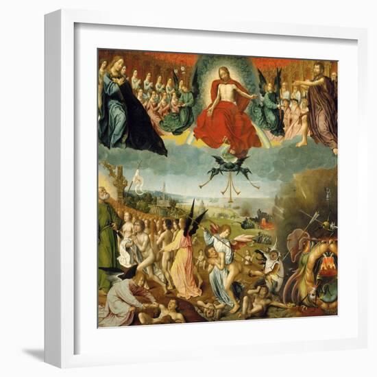 The Last Judgement, C.1525 (Oil on Oak Panel)-Jan II Provost-Framed Giclee Print