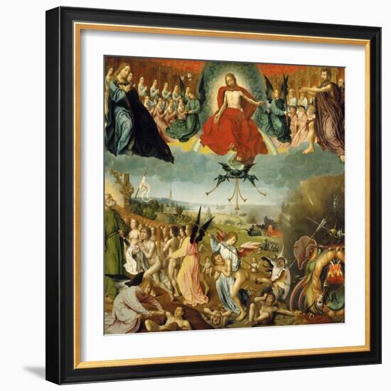 The Last Judgement, C.1525 (Oil on Oak Panel)-Jan II Provost-Framed Giclee Print