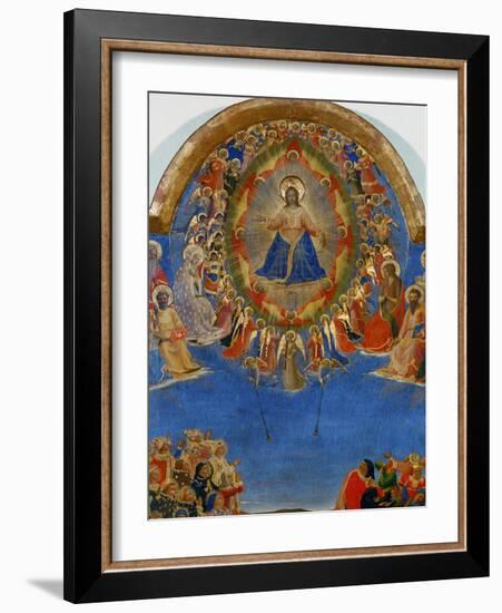 The Last Judgement, Christ in His Glory, Surrounded by Angels and Saints, Fresco (Around 1436)-Fra Angelico-Framed Giclee Print