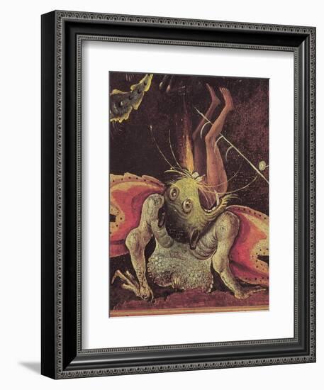 The Last Judgement, Detail of a Man Being Eaten by a Monster, circa 1504-Hieronymus Bosch-Framed Giclee Print