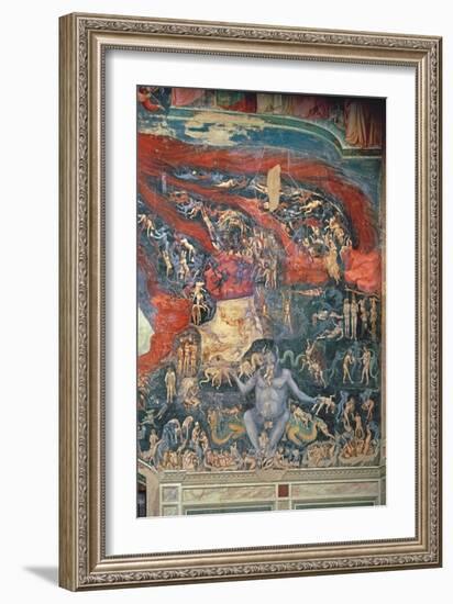 The Last Judgement, Detail of Hell, 1303-05-Giotto di Bondone-Framed Giclee Print