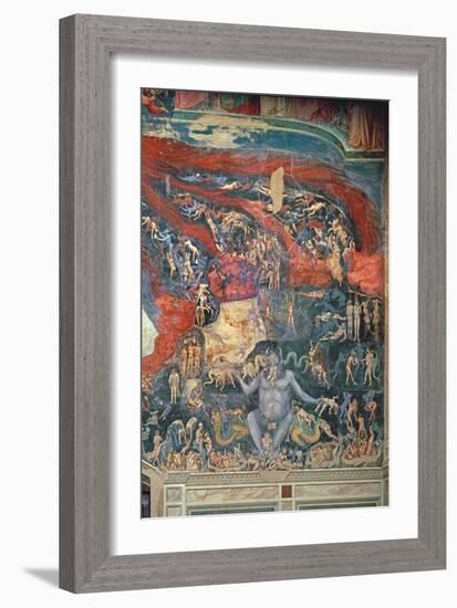 The Last Judgement, Detail of Hell, 1303-05-Giotto di Bondone-Framed Giclee Print