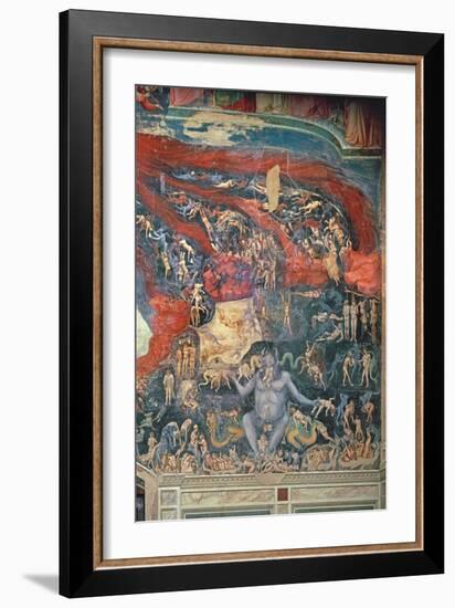 The Last Judgement, Detail of Hell, 1303-05-Giotto di Bondone-Framed Giclee Print