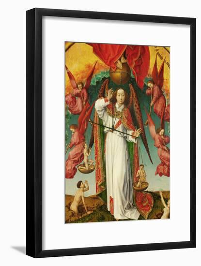 The Last Judgement, Detail of the Archangel Michael, 1434-Rogier van der Weyden-Framed Giclee Print