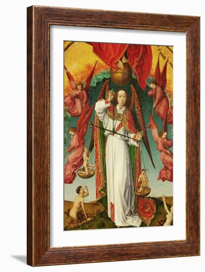 The Last Judgement, Detail of the Archangel Michael, 1434-Rogier van der Weyden-Framed Giclee Print