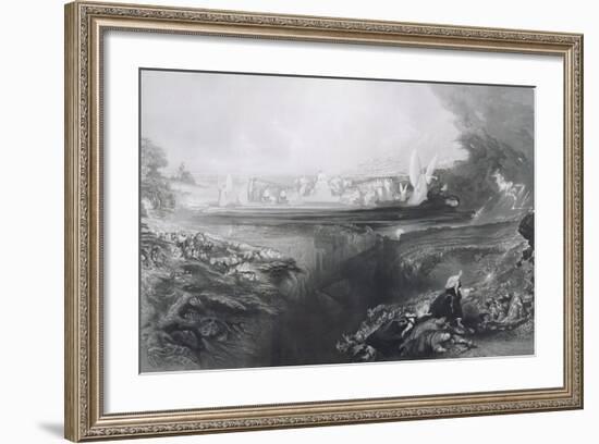 The Last Judgement, Engraved by Charles Mottram (1807-76) Pub. by Thomas Mclean, 1856-John Martin-Framed Giclee Print