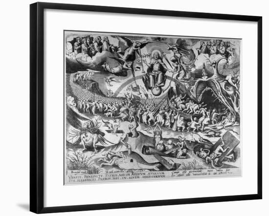 The Last Judgement, Engraved by Pieter Van Der Heyden, 1558-Pieter Bruegel the Elder-Framed Giclee Print