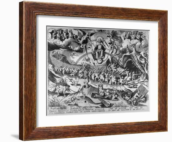 The Last Judgement, Engraved by Pieter Van Der Heyden, 1558-Pieter Bruegel the Elder-Framed Giclee Print