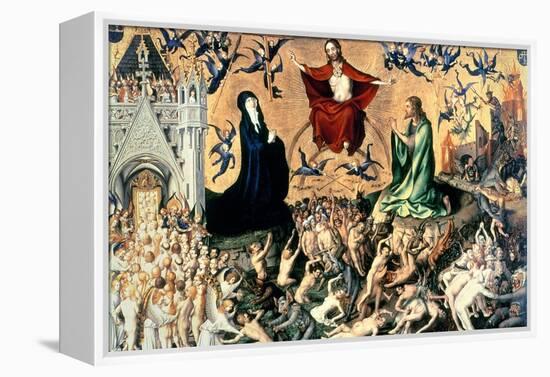 The Last Judgement-Stephan Lochner-Framed Premier Image Canvas