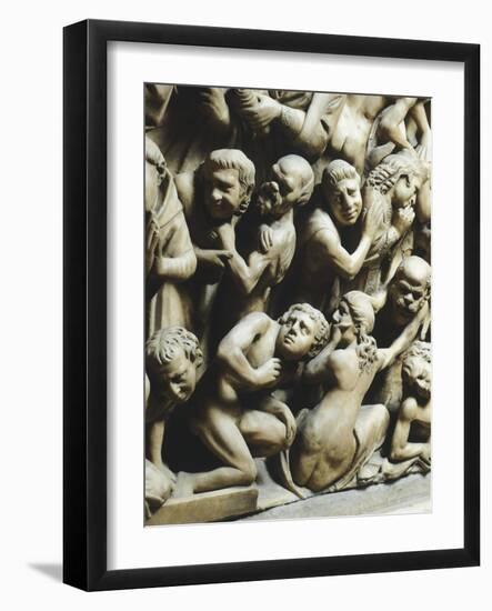 The Last Judgment and Damned, Detail from Pergamon or Pulpit-Nicola Pisano-Framed Giclee Print