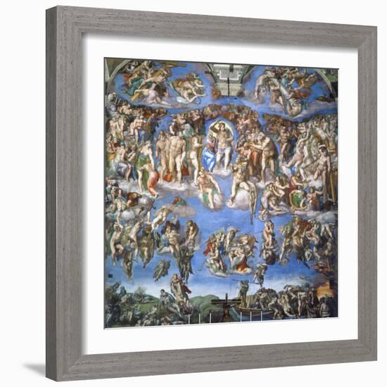 The Last Judgment, c.1540-Michelangelo Buonarroti-Framed Giclee Print