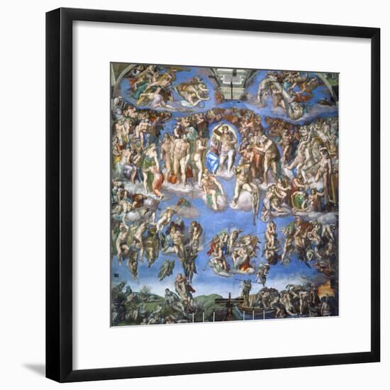 The Last Judgment, c.1540-Michelangelo Buonarroti-Framed Giclee Print