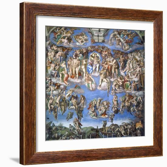 The Last Judgment, c.1540-Michelangelo Buonarroti-Framed Giclee Print