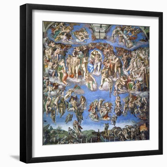 The Last Judgment, c.1540-Michelangelo Buonarroti-Framed Giclee Print