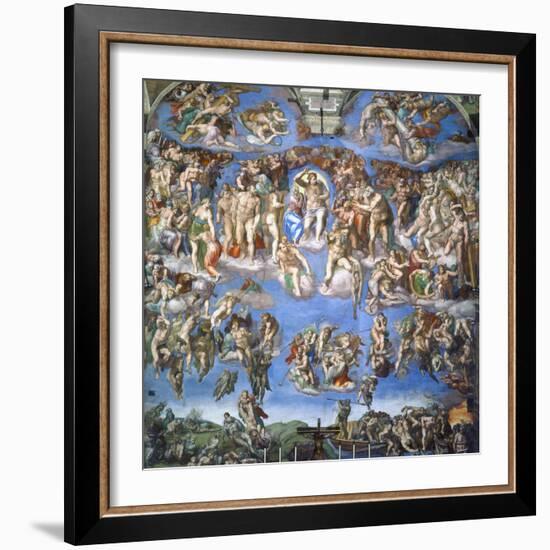 The Last Judgment, c.1540-Michelangelo Buonarroti-Framed Giclee Print