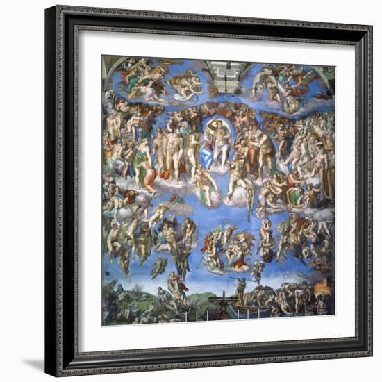 The Last Judgment, c.1540-Michelangelo Buonarroti-Framed Giclee Print
