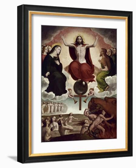 The Last Judgment, ca. 1545-Juan Correa de Vivar-Framed Giclee Print